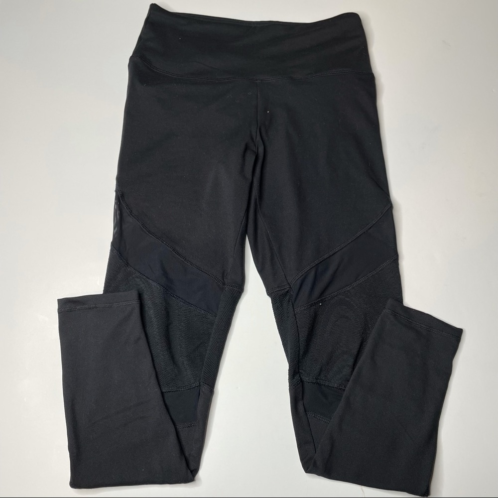 Marika Black Leggings with Mesh Detail Medium